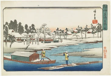 Klart vejr efter sne ved Masaki, 1832-1839