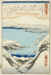 Evening Snow at Hira (Hira bosetsu), fra serien "Evening Snow at Hira"