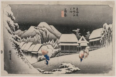 Aftensne ved Kambara (nummer seksten i serien Fifty-three Stations of the Tokaido)