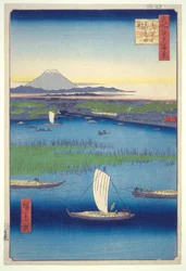 Fairwell Deep at Mitsumata Fork, fra serien One Hundred Famous Views of Edo