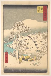Fujikawa; Miyajiyama, landsby i Sanchu Yamanaka