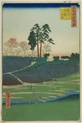 Goten Hill ved Shinagawa (Shinagawa Gotenyama), fra serien "One Hundred Famous Views of Edo (Meisho Edo hyakkei)"v