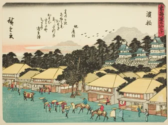 Hamamatsu, fra seriens "Fifty-tre S tachi lyde af te urban grad (bygrad ved siden af ​​hovedbjerget)," Tilladt bygrad)