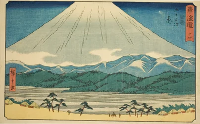 Hara - nej. 14, fra serien "Fifty-three Stations of the Tokaido (Tokaido gojusan tsugi)," også kendt som Reisho Tokaido