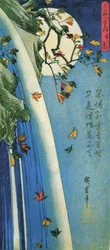 Hiroshige, Månen over et vandfald
