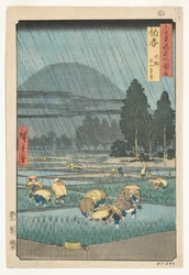 Hoki-provinsen, Ono, Fjernsyn over Mount Daisen, 1853 (træblok)