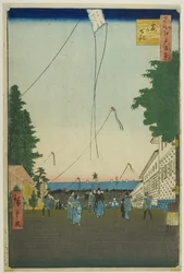 Kasumigaseki, fra serien "Hundrede berømte udsigter over Edo (Meisho Edo hyakkei)"