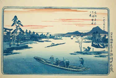 Sent forår på Massaki (Massaki boshun no kei), fra serien "Famous Views of the Eastern Capital (Toto meisho)"