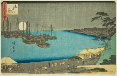 Også på Takanawa (med Takanawa), fra seriens "Three views of web s Pa s member Edo (tre lange Edo sights)"