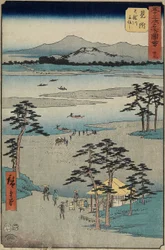 af. 29 Færge Onte Tenryu_Rier, Mitsuke, juli 1855