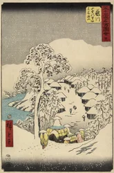 Nr.38 Yamanaka Village i Fujikawa, juli 1855