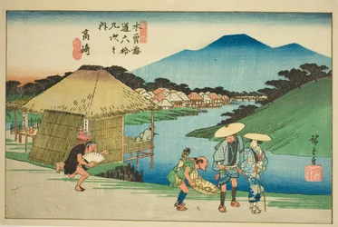 af. 14: Takasaki, fra serien "Shi xty-nine S taion of te kisokaido"
