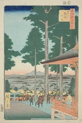 Oji Inari Shrine (Oji Inari no yashiro), nr. 18 fra serien "One Hundred Famous Views of Edo (Meisho Edo hyakkei)"