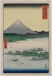 Fyrrelunde i Miho i Suruga, fra serien Seksogtredive udsigter over Fuji-bjerget, 1858