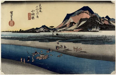Sakawa-floden, Odawara, ca. 1833
