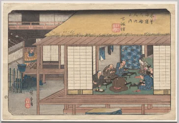 Shimosuwa, fra serien Sixty-Nine Stations of the Kisokaidō