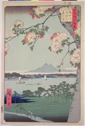 Suigin Grove og Masaki, ved Sumida-floden, fra 