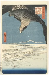 Susaki og Jmantsubo-sletten nær Fukagawa fra serien One Hundred Famous Views of Edo, 1857 (træbloktryk i farver)