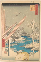 Tømmerpladsen i Fukagawa