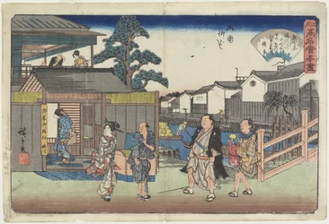 Umegawa ved Yanagibashi i Ryogoku, ca. 1835-1842