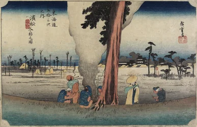 Vinterscene, Hamamatsu, ca. 1833