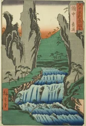 Bitchu-provinsen: Gokei (Bitchu, Gokei), fra serien "Berømte steder i de godt tres provinser (Rokujuyoshu meisho zue)"