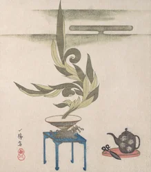 Blomsterarrangement, 1800-tallet.