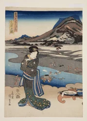 Udsigt over Odawara (Odawara no zu) (træblok i farver)