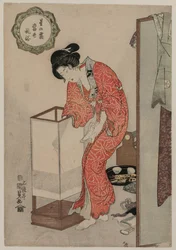 Woman Putting Out a Light (fra serien Modern Customs: Frost Beneath the Stars)