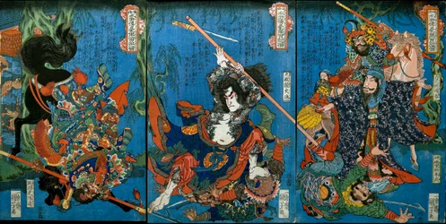Hakukaja Yōshun og Shinki Gunshi Shubu (til højre)