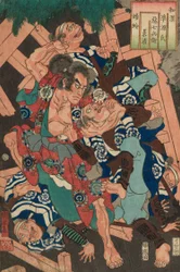 Kagero: Akushichibei Kagekiyo, fra Teseries "Japan and Chinesse Parisons for Techapters of Genji"