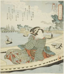 Oteiroku, fra serien "Fashionable Women as the One Hundred and Eight Heroes of the Water Margin (Fuzoku onna Suikoden, ippyakuhachinin no uchi)"
