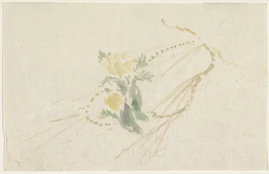 Gren med gule blomster