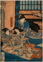 Om morgenen Joban, smag stress af Minamoto no Yoshitsune, medlem Asene fra Kabuki (xyog et al.