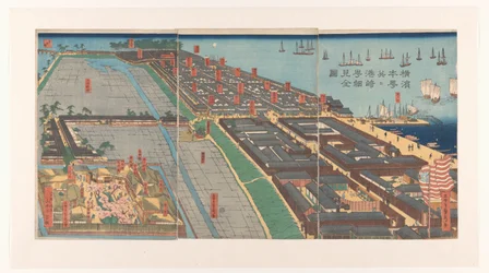 Oversigt over Honcho-distriktet og Miyozaki-kvarteret i Yokohama