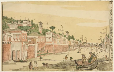 Fiskeri (Senadori no zu), fra serien "Dutch Perspective Pictures (Oranda uki-e)"
