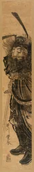 Shoki the Demon Queller, i Sumi, ca. 1772-81 (farvetræsnit)