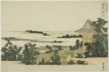 Autumn Moon at Atago Hill (Atago shugetsu), fra serien "Eight Views of Edo (Edo hakkei)"
