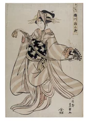 Skuespilleren Segawa Michisaburo, ca. 1804-1806 (træsnit på papir)