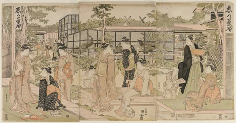 Besøgende på Shika Tea House, begyndelsen af 1790