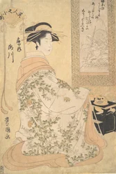 Takigawa fra Ogiya Pleasure House, begyndelsen af det 19. århundrede.