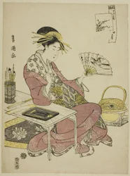 Den fjerde måned (Shi gatsu), fra serien "Fashionable Twelve Months (Furyu junikagetsu)"