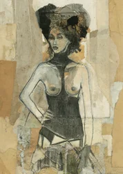  Abstrakt kvindefigur