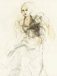 Elegant modetegning