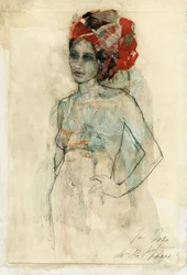 Elegant kvinde med turban