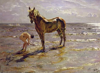 At bade en hest, 1905