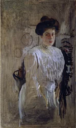 Portræt af Margarita Kirillovna Morozova, født Mamontova 1873-1958, 1910