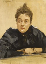 Portræt af kunstneren Maria Yakunchikova-Weber 1870-1902