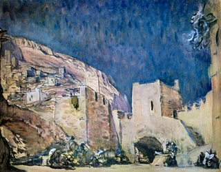 Scenografi til operaen Judith af Alexander Serov, 1907