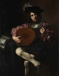 Lutespiller, ca. 1625-26 (olie på lærred)